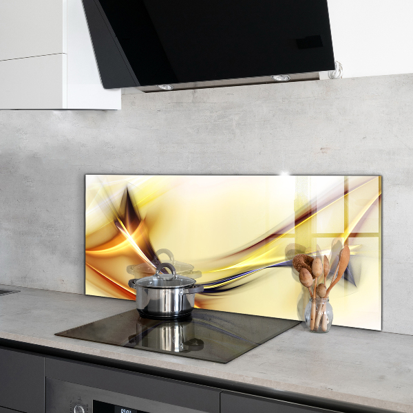 Painel cozinha Abstração de Ondas de Energia