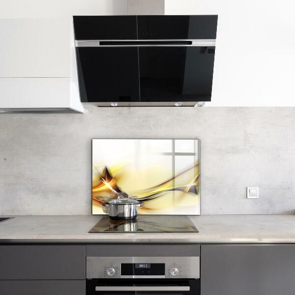 Painel cozinha Abstração de Ondas de Energia