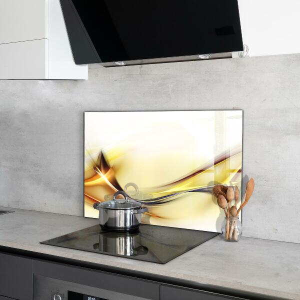Painel cozinha Abstração de Ondas de Energia