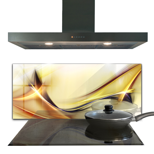 Painel cozinha Abstração de Ondas de Energia