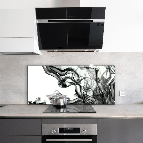 Painel para cozinha Abstração de Fitas de Fumaça