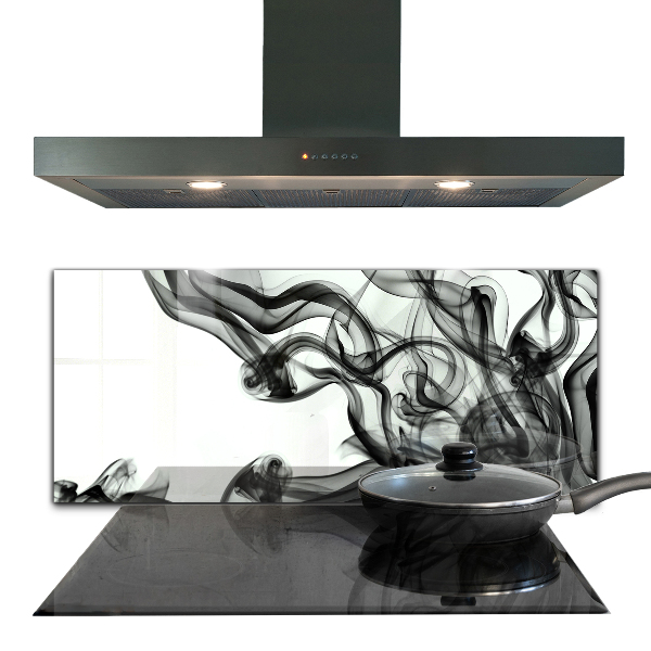 Painel para cozinha Abstração de Fitas de Fumaça