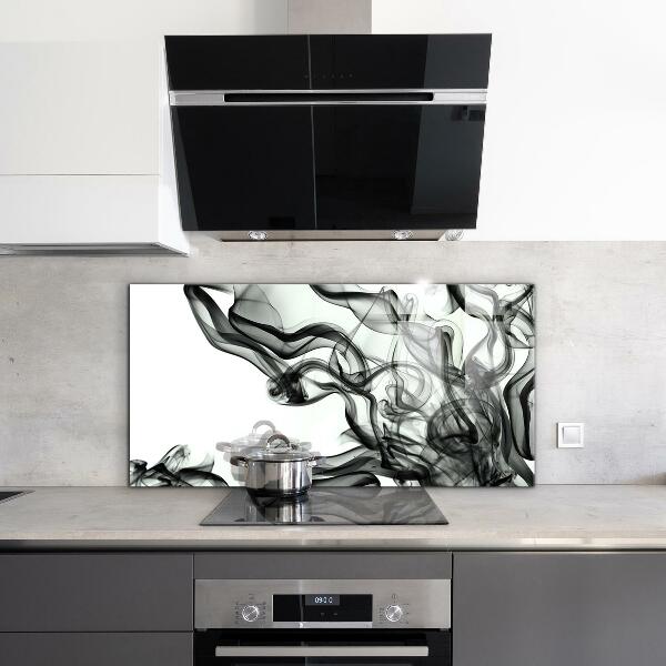 Painel para cozinha Abstração de Fitas de Fumaça