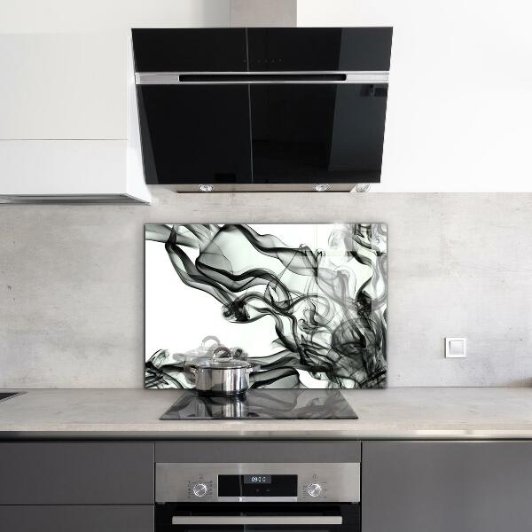 Painel para cozinha Abstração de Fitas de Fumaça