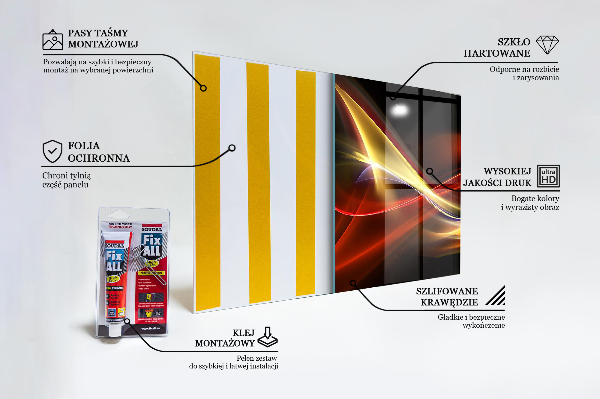 Backsplash cozinha Energia Vibratória Abstrata