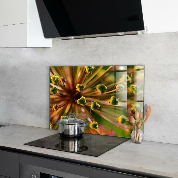 Backsplash cozinha Flor Branca Abstrata