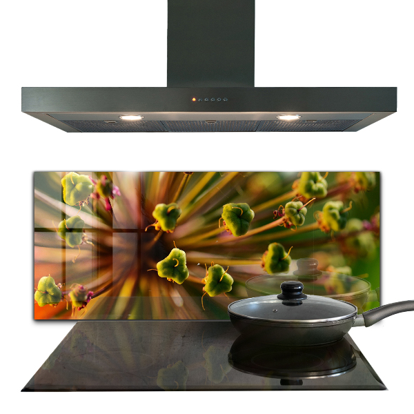 Backsplash cozinha Flor Branca Abstrata