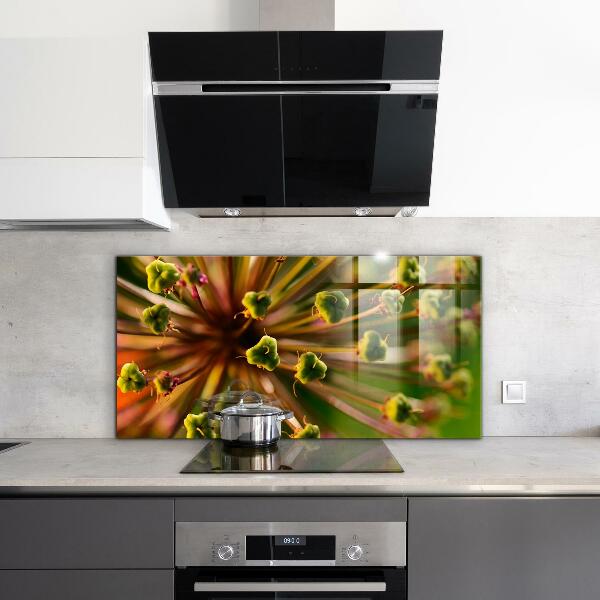 Backsplash cozinha Flor Branca Abstrata