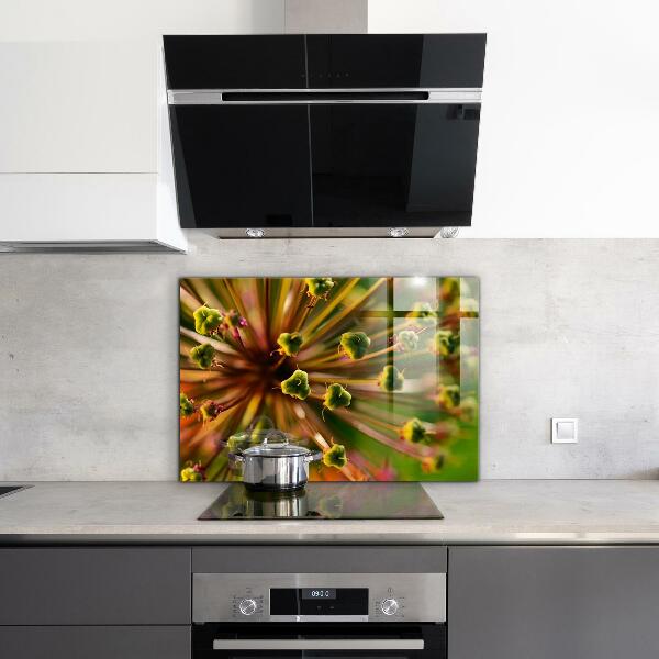 Backsplash cozinha Flor Branca Abstrata