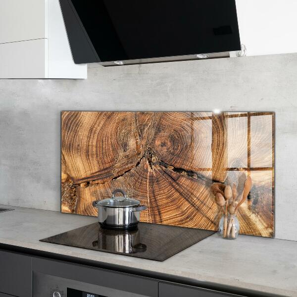 Backsplash cozinha Textura de madeira rústica