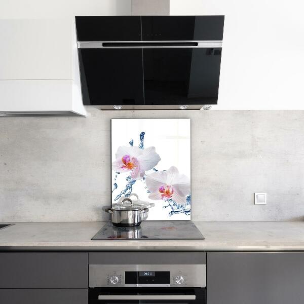 Painel cozinha Flores rosas delicadas