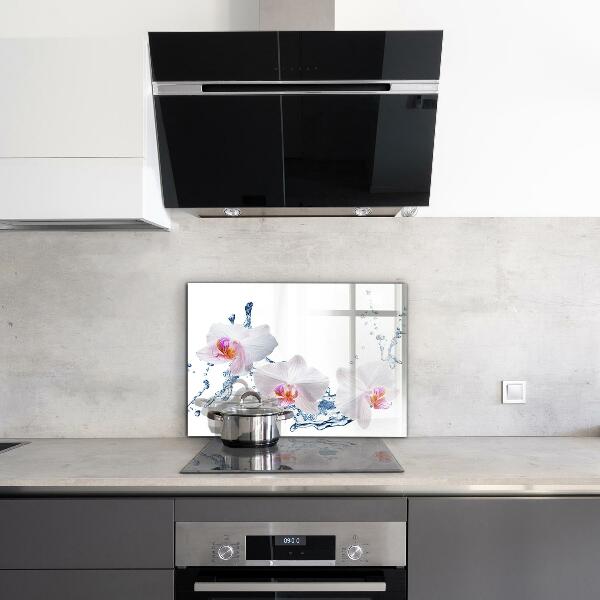 Painel cozinha Flores rosas delicadas