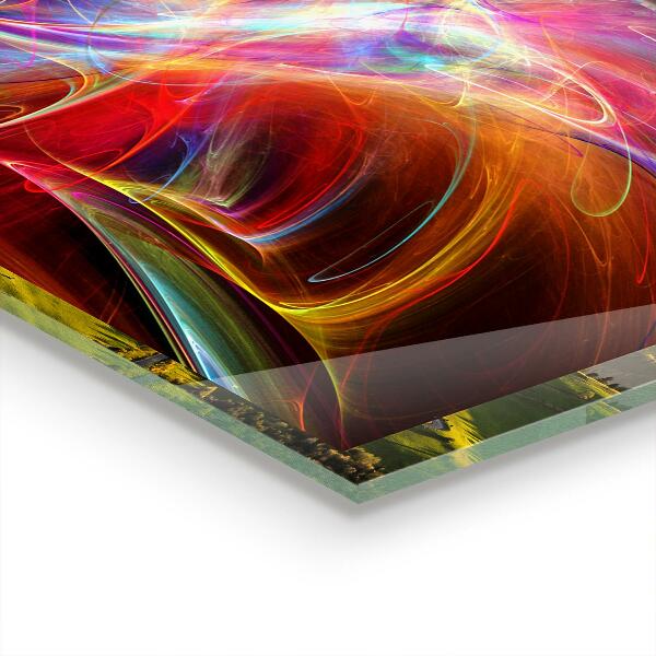 Backsplash cozinha Mistura de cores energéticas