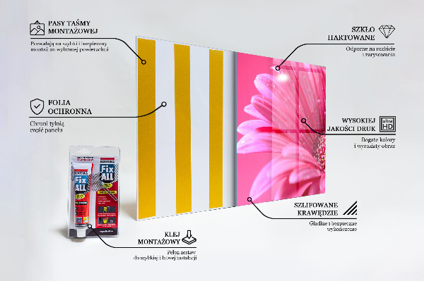 Painel para cozinha Detalhes delicados de flores