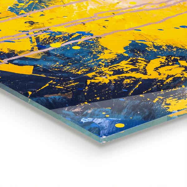 Painel para cozinha Pintura Colorida Abstrata