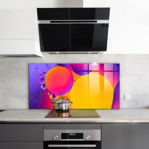 Painel para cozinha Círculos Coloridos