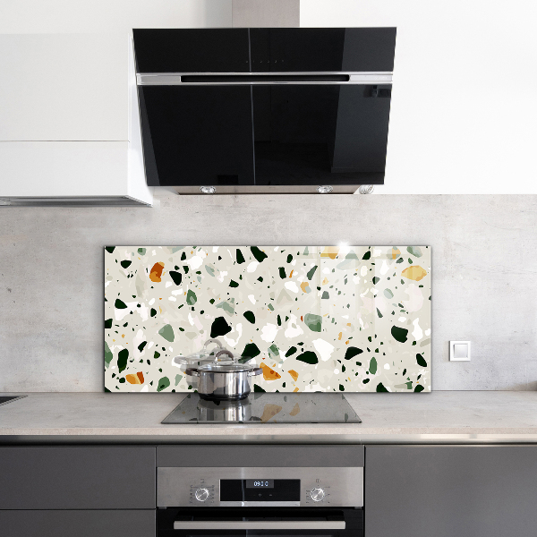 Painel para cozinha Textura Cinza Quartzo Terrazzo