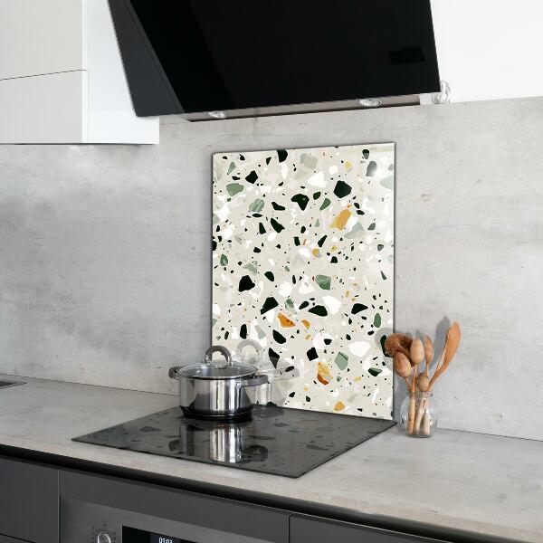 Painel para cozinha Textura Cinza Quartzo Terrazzo