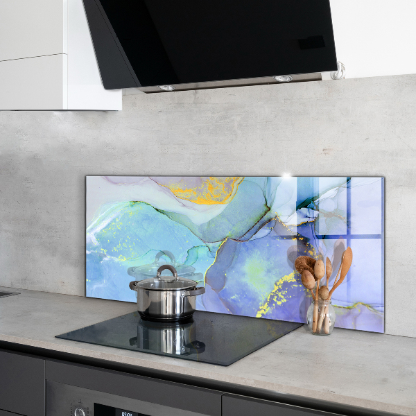 Painel cozinha Abstração de Energia Azul
