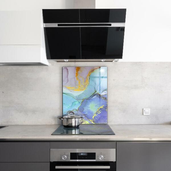 Painel cozinha Abstração de Energia Azul