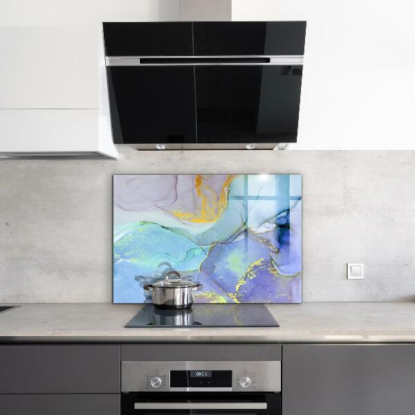 Painel cozinha Abstração de Energia Azul