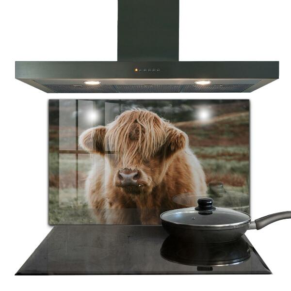 Painel para cozinha Casa de campo estilo Cow Highland
