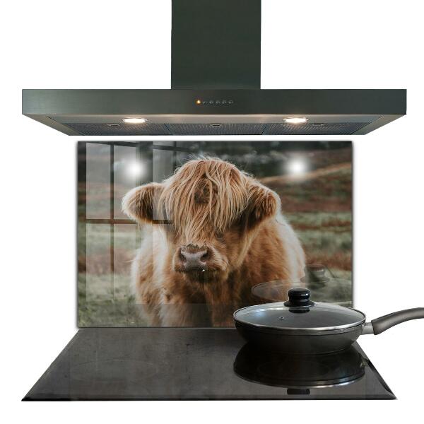 Painel para cozinha Casa de campo estilo Cow Highland