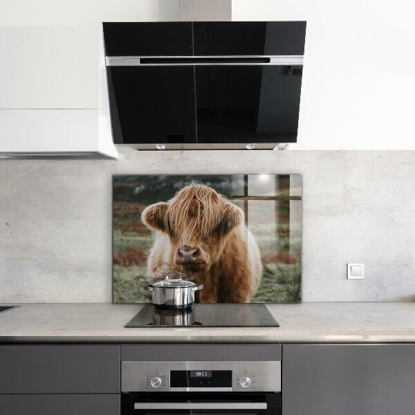 Painel para cozinha Casa de campo estilo Cow Highland