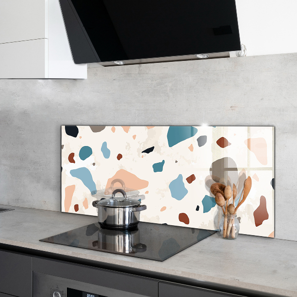 Painel para cozinha Terrazzo monocromático