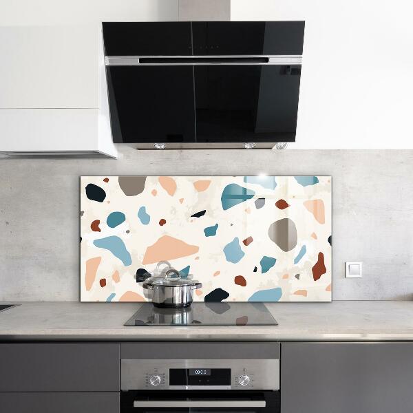 Painel para cozinha Terrazzo monocromático
