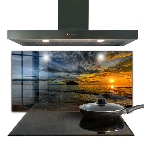 Painel para cozinha Farol ao entardecer
