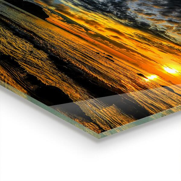 Painel para cozinha Farol ao entardecer