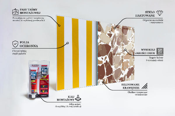Painel cozinha Textura de pedra terrazzo
