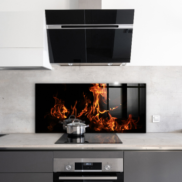 Painel cozinha Flăcări Fierbinți Ale Unui Foc De Tabără