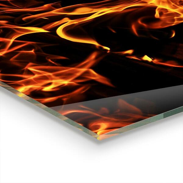 Painel cozinha Flăcări Fierbinți Ale Unui Foc De Tabără