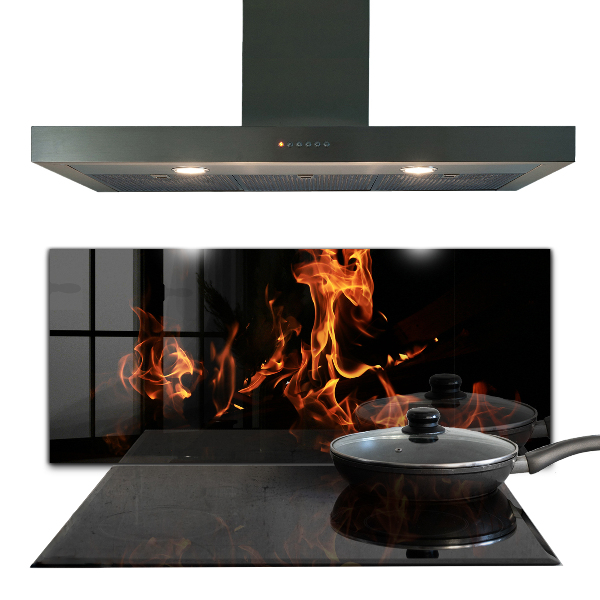 Painel cozinha Flăcări Fierbinți Ale Unui Foc De Tabără