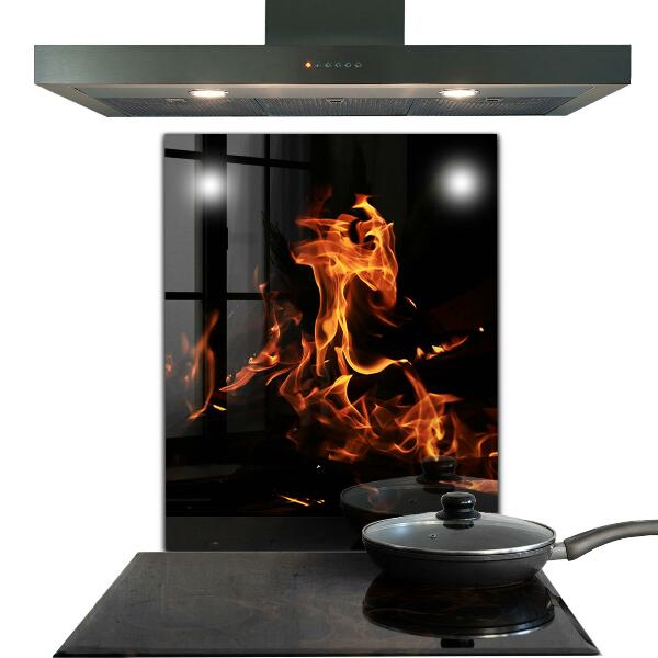 Painel cozinha Flăcări Fierbinți Ale Unui Foc De Tabără