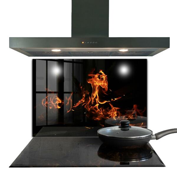 Painel cozinha Flăcări Fierbinți Ale Unui Foc De Tabără
