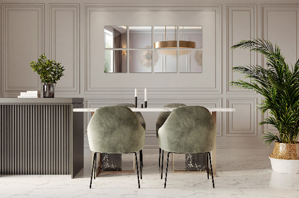 Azulejos espelhados 6 unidades. 16x16 cm