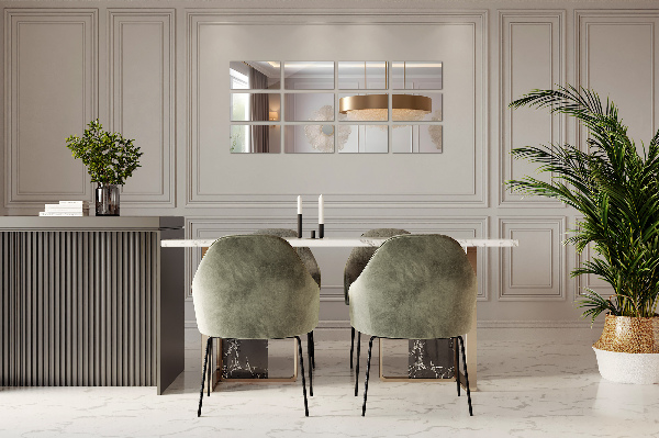 Placas de espelho 6 unidades. 30x16 cm