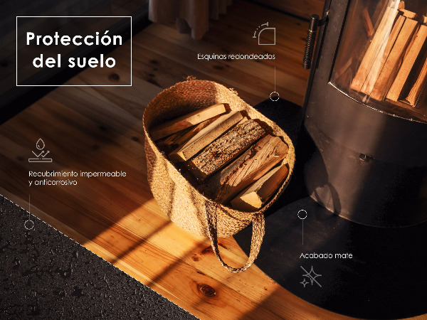 Base de vidro em quarto de círculo 100x100 cm