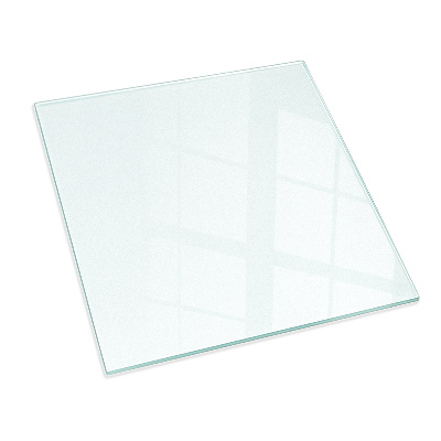 Base de vidro quadrada para lareira semitransparente 50x50 cm