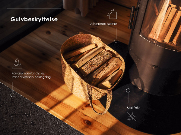 Placa para lareira 80x70 cm