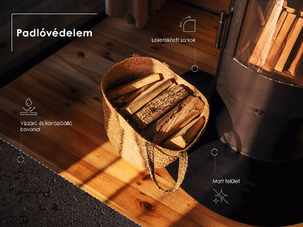 Base semi-oval para lareira 80x90 cm