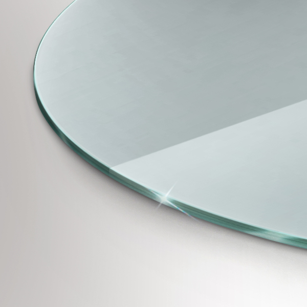 Base de vidro para lareira fi80 cm