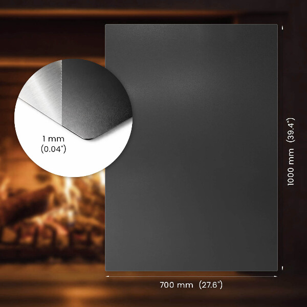 Base quadrada para lareira 100x70 cm