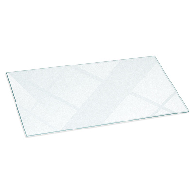 Base de vidro para lareira semitransparente 120x60 cm