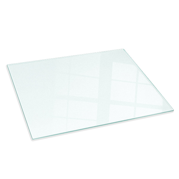 Base de vidro para lareira semitransparente 120x80 cm