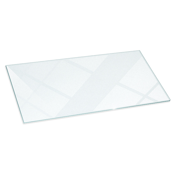 Base de vidro para lareira semitransparente 140x70 cm