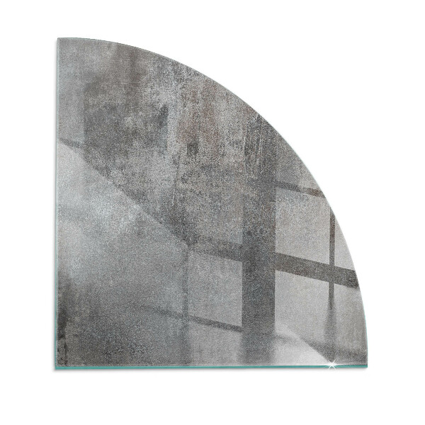 Base de vidro semi-oval para lareira Textura de superfície bruta